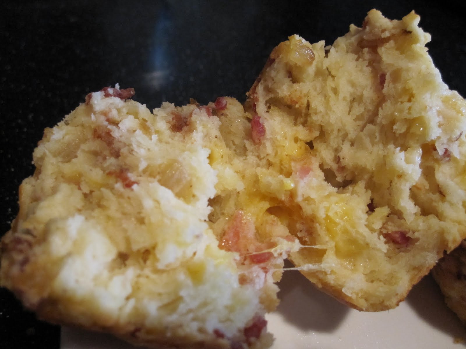 gluten free bacon onion cheddar muffins