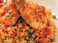 gluten free braised chicken and saffron rice