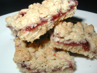 gluten free raspberry oat bars