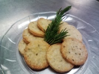 gluten free rosemary parmesan crackers