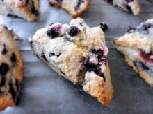 gluten free, egg free blueberry scone