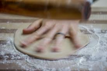 rolling gluten free pie dough