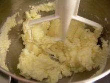 butter and sugar mixed for 1 minute