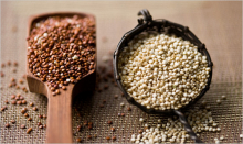 uncooked quinoa, naturally gluten free