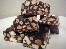 gluten free, egg free rocky road bars