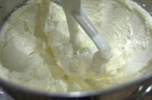 final color and texture of properly creamed butter and sugar