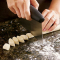 cutting gluten free gnocchi