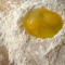 Eggs in flour well for gluten free ravioli