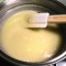 stirring white chocolate ganache