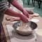 Mixing the wet and dry for gluten free pie dough