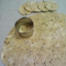  rolled gluten free rosemary parmesan cracker dough to be portioned